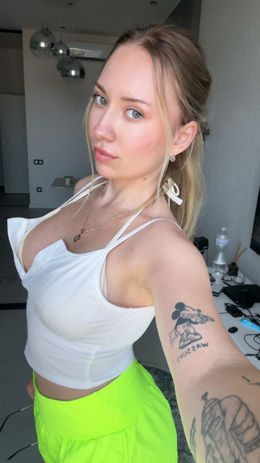 KateV in her underwear in Mbabane