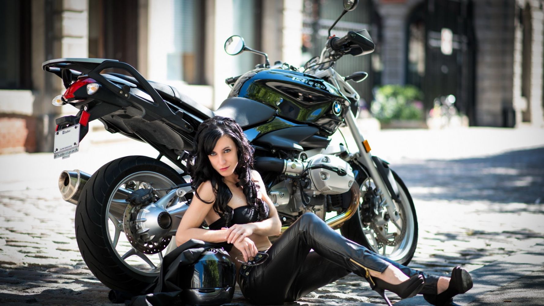 European women on bikes in Mbabane