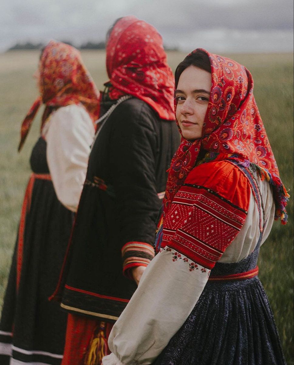 Women in Slavic costumes in Mbabane